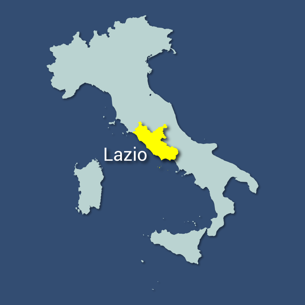 Map of Lazio
