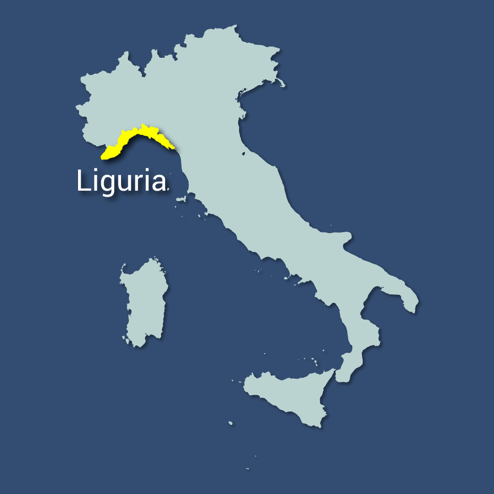 Map of Liguria